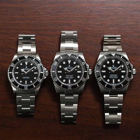 vs factory rolex submariner|rolex submariner changes by year.